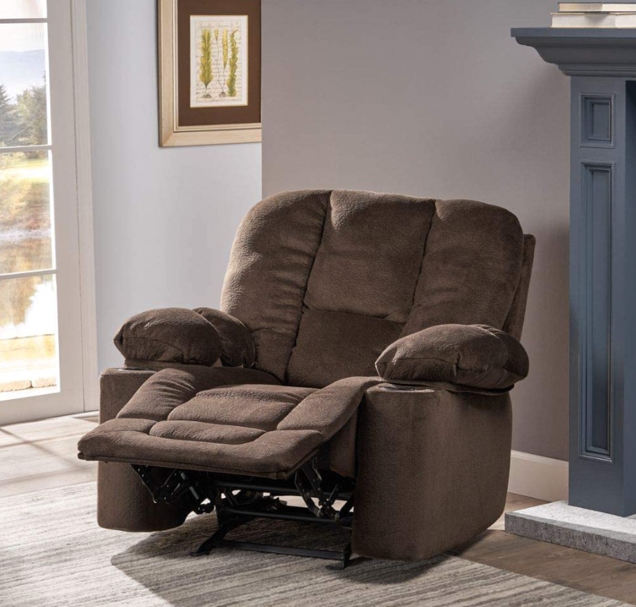 Christopher Knight Home Gannon Fabric Gliding Recliner
