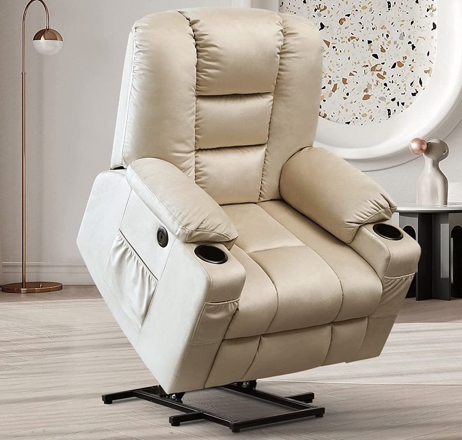 Power Lift Recliner Chair for Elderly Electric Massage Sofa with Heated Vibration