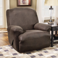Sure Fit Stretch Leather Recliner Slipcover, Brown
